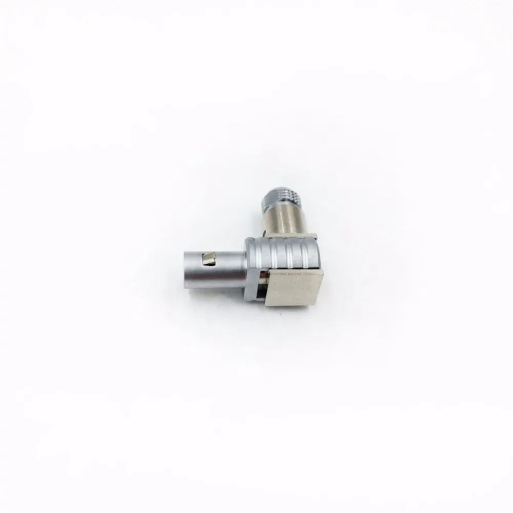 LEMO 00S угол правый круговой Push Pull разъемы металлический коаксиальный локоть
