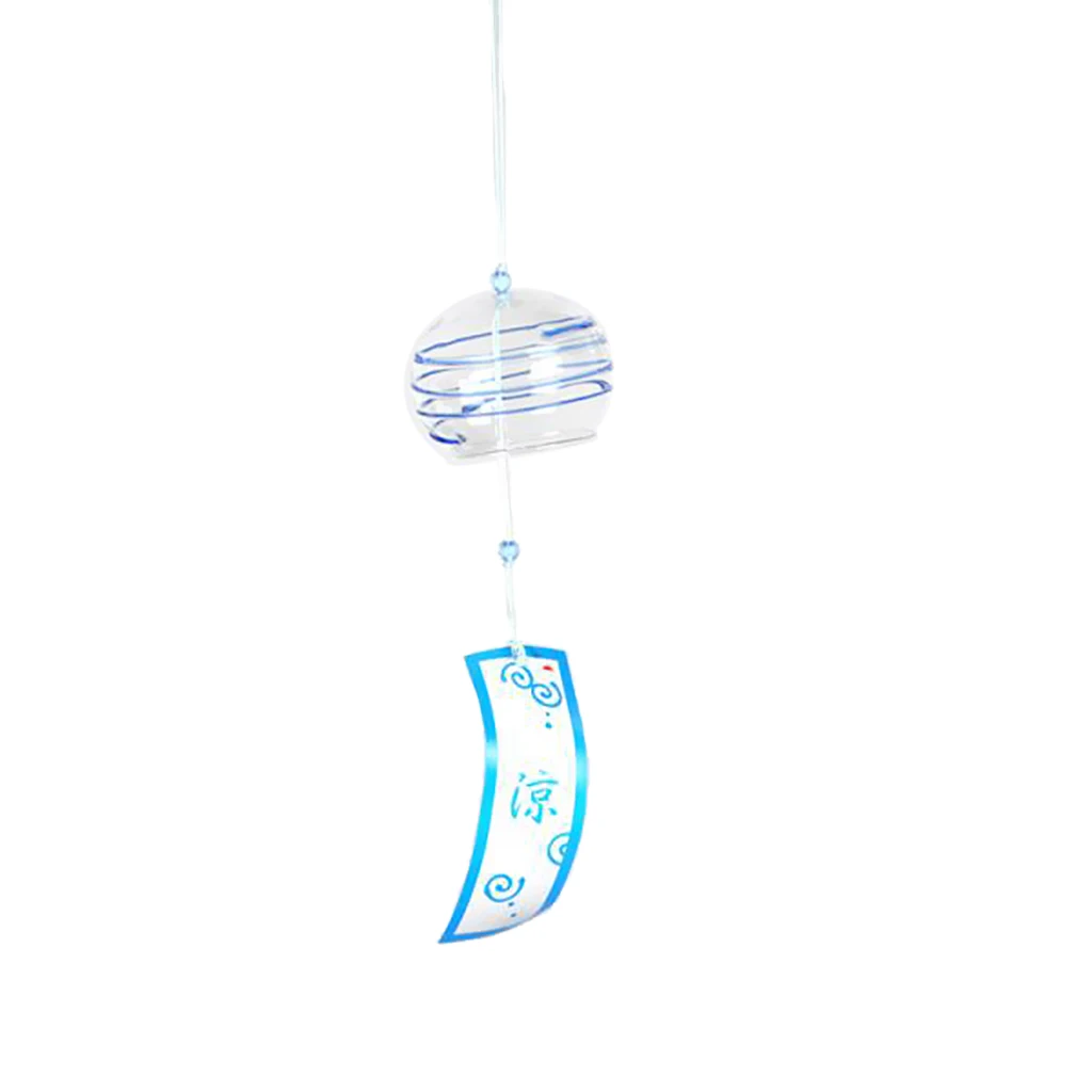 Japan Traditional Wind Chime Glass Wind Bell Summer Windows Hanging Decor #1