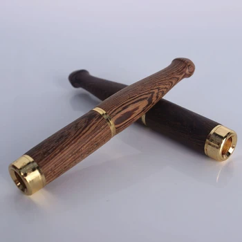 

For Sale Natural Wenge Wood Pipes Smoke Double Filter Cigarette Holder Patterns Smoking Pipe Accessories Tobacco Pipe