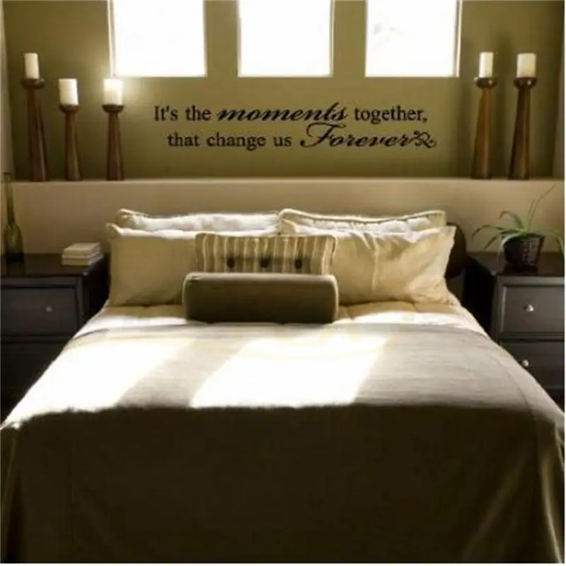 

It's the moments together that change forever quote wall decal zy8008 wedding decoration bedroom vinyl wall sticker
