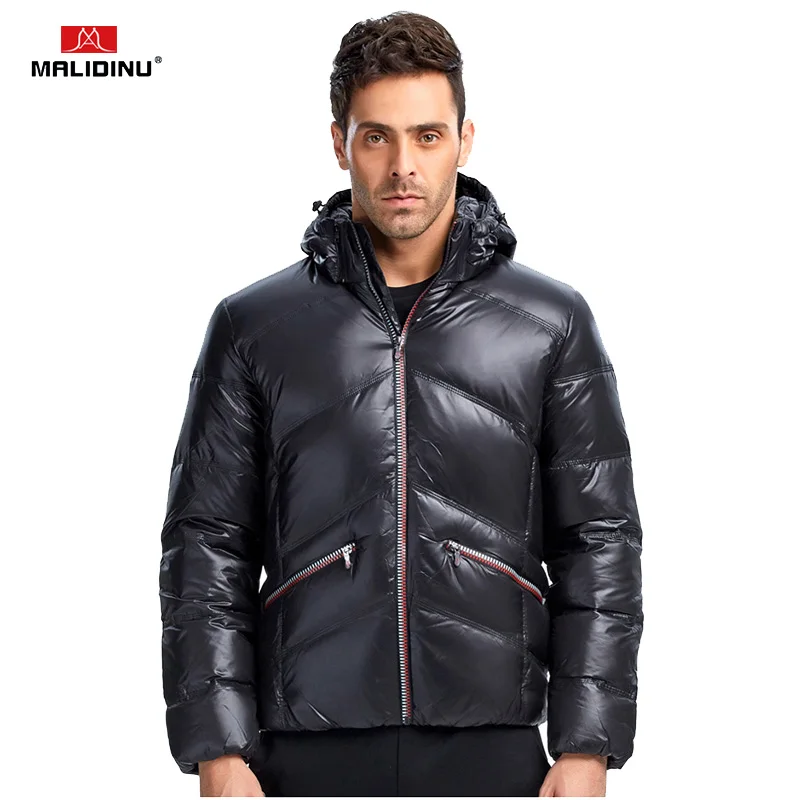 

MALIDINU 2020 New Men Down Jacket Winter Jacket Men Thick Warm Down Coat Brand 70%White Duck Down Outwear Men Fashions Jackets