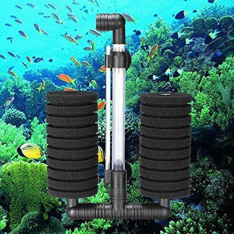 Аквариумный фильтр для аквариума, воздушный скиммер с насосом, Биохимический Губчатый Фильтр для аквариума, био-фильтр для аквариума, практичный фильтр для аквариума