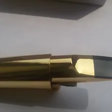 Профессиональный индивидуальный логотип красивый альт саксофон и саксофон мундштук Eb и тенор саксофон BB крышка Лигатура металл позолоченный D7