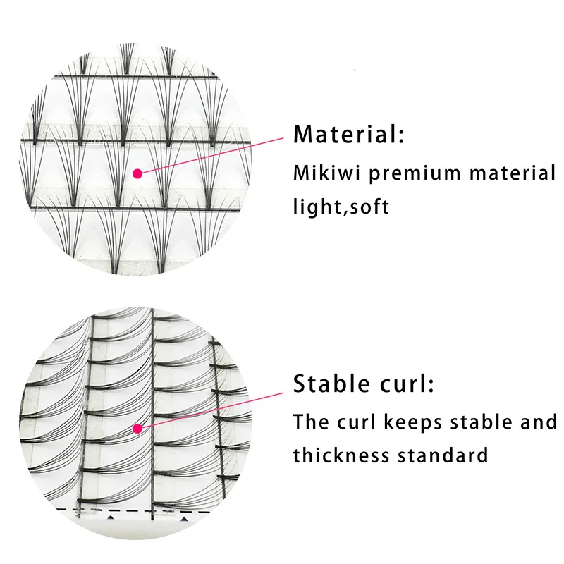 MIKIWI 12 линий 3d/4d/5d/6d Теплоизоляционный предварительно сделанный фен для придания объема времени сохраненный предварительно сделанный русский объем и удлинение ресниц