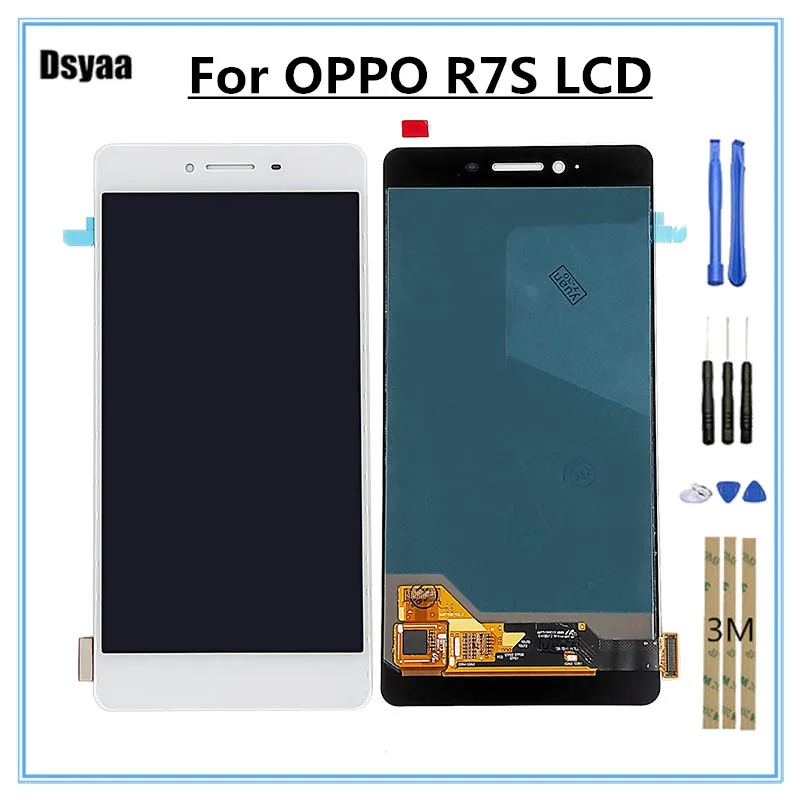 

5.5 Inch for Oppo R7S LCD Display Touch Screen Digitizer Assembly Replacement White R7S