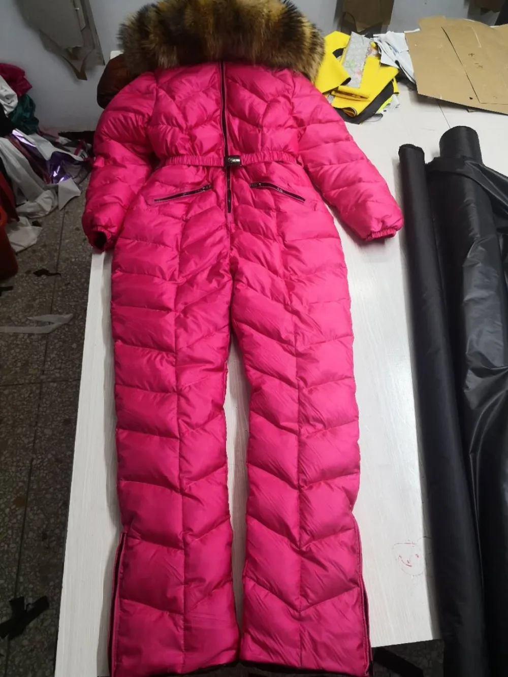 

Women Winter Down Jacket Genuine Fur Hooded Girl's Down Jackets Shiny Female Snow-wear 90% Down Thick Winter Outerwear