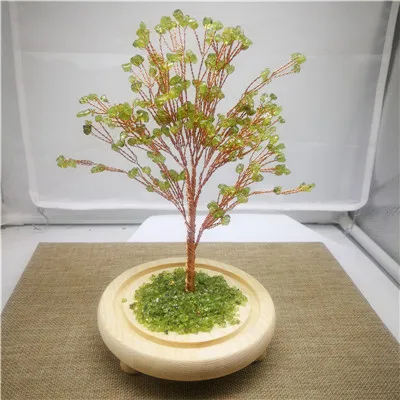 Natural crystal creative tree get rich tree decoration