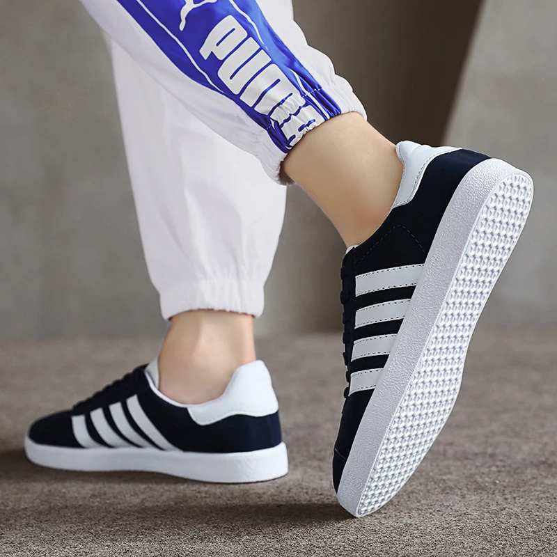 Men Casual Fashion Lace Up PU Canvas Shoes Good Quality Sneakers Men Trainers Shoes Superstar Lovers Shoes Zapatillas Hombre