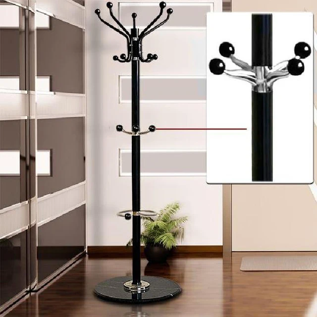New arrival 15 Hooks Coat Rack 70" Metal Coat Hat Jacket Stand Tree Holder Bags Hanger Rack with