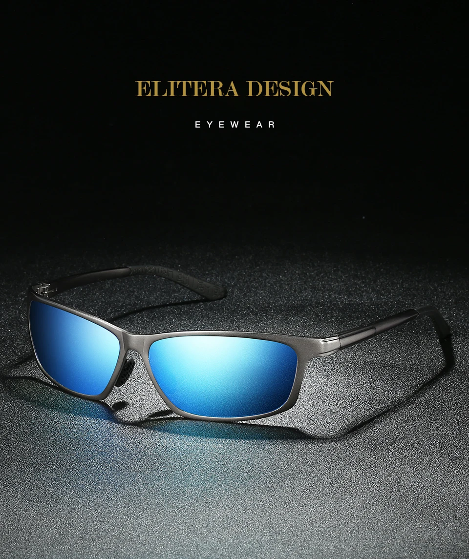 ELITERA, новинка, алюминиевые мужские солнцезащитные очки, высокое качество, поляризационные, UV400, для вождения, спортивные, мужские солнцезащитные очки для мужчин, женские очки