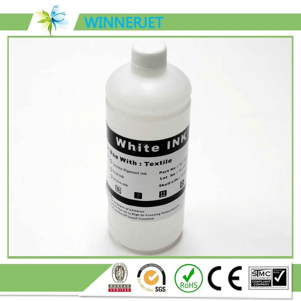 

White Direct-To-Garment (DTG) Textile ink for Star fire 1024 industrial head printer