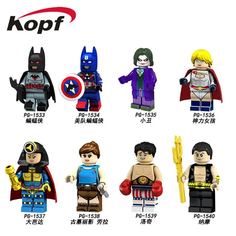 

Single Sale Building Blocks Super Heroes Black Captain America Laurea Lodge Action Figures Toys Collection Children Gift PG8125