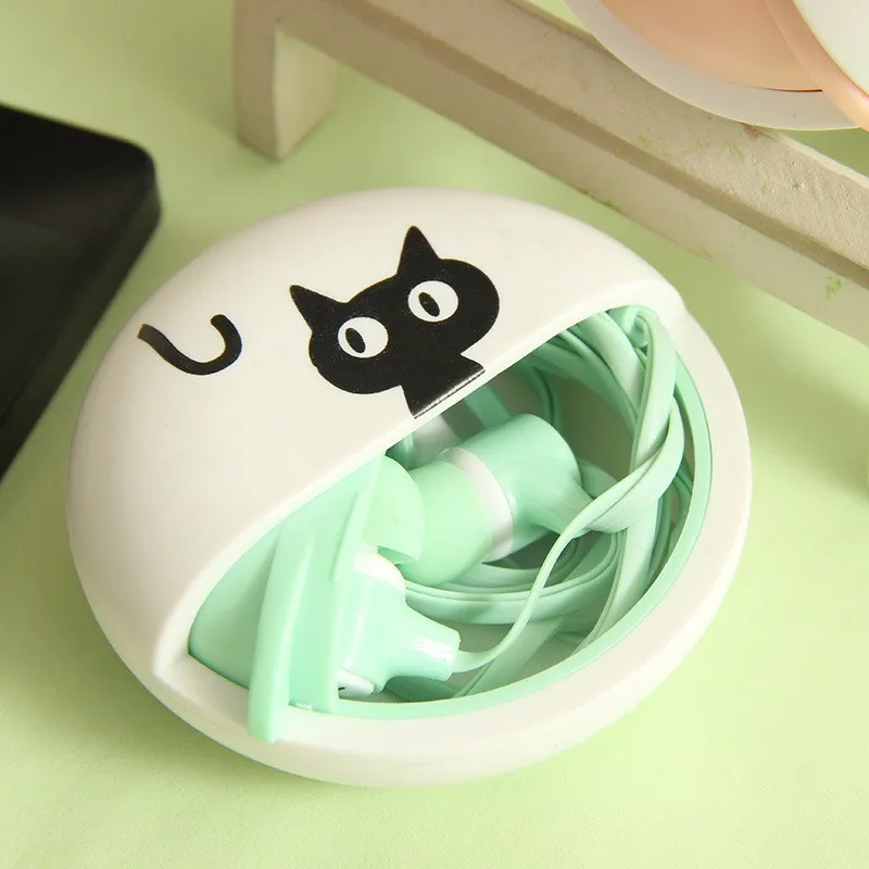 3,5 мм наушники-вкладыши Наушники милого котенка и с наушники тапочки в виде персонажа аниме наушники "Кошка" с микрофоном для iphone samsung Xiaomi детей; подарок для девочек