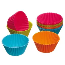 Hotselling Лидер продаж Кухня ремесло colourworks Силиконовые Cupcake Чехол, упаковка из 12 422