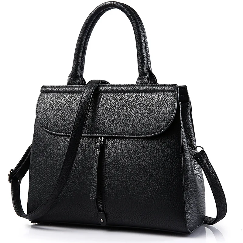 Vintage Women Handbag PU Leather Top Handle Bag Luxury Brand Crossbody Totes Bag Wholesale ...