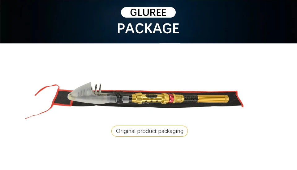 GLUREE 99%Carbon Portable Telescopic Fishing Rod Sea Rod1.82.12.42.73.0M Ocean Rod Spinning Fishing Tackle Golden Handle (19)