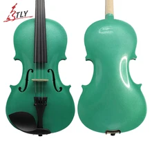TONGLING Green Acoustic Violin 4/4 3/4 1/2 1/4 1/8 for Beginner Students w/ Case Bow Rosin Shoulder Rest Mute Strings