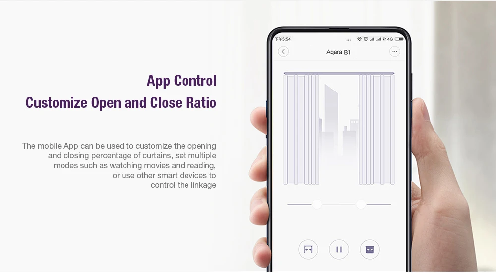 Newest Xiaomi AQara B1 Remote Control Wireless Smart Motorized Electric Curtain Motor WiFi App Voice Control For Smart Home (1)