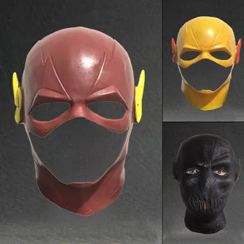 

1Pcs Movie Theme Mask THE FLASH Flash Mask Flash ZOOM Headset DC Superhero Latex Mask