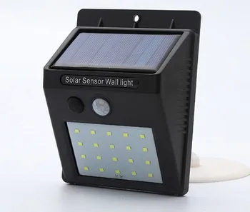

Waterproof solar lamp mini sensor wall light for garden and outdoor use