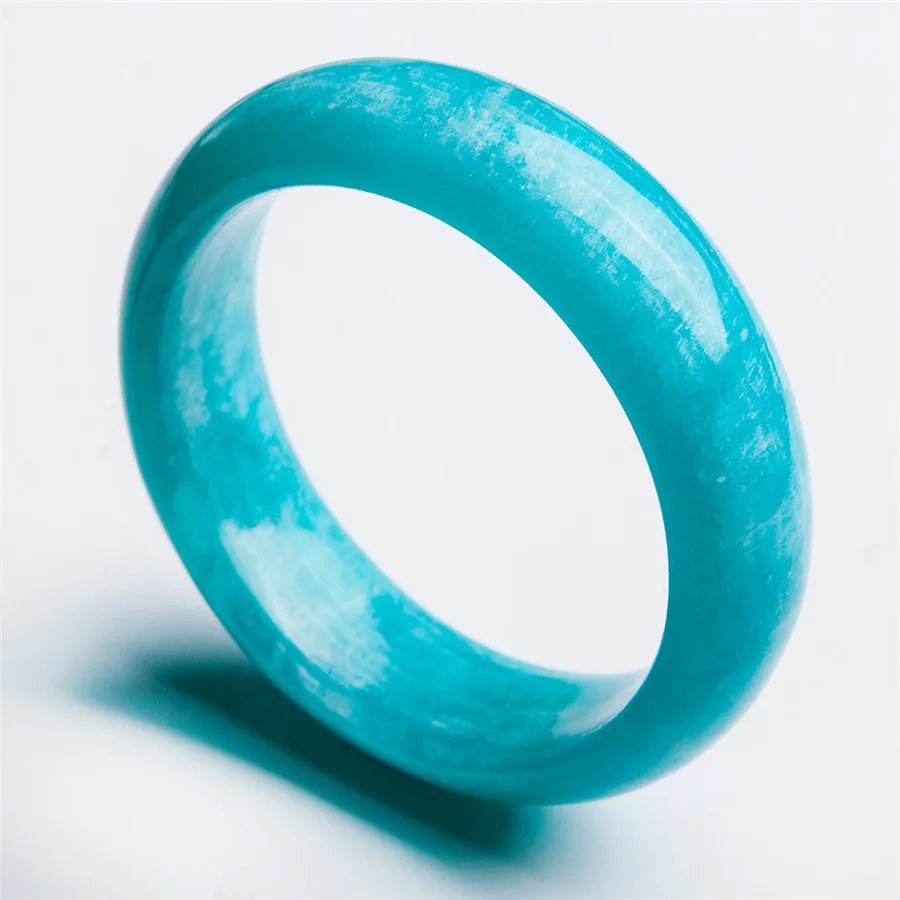 

Drop Shipping Just One Fashion Bracelet&Bangles Inner Diameter 55mm Natural Gems Charm Round Amazonite Stone Bangles