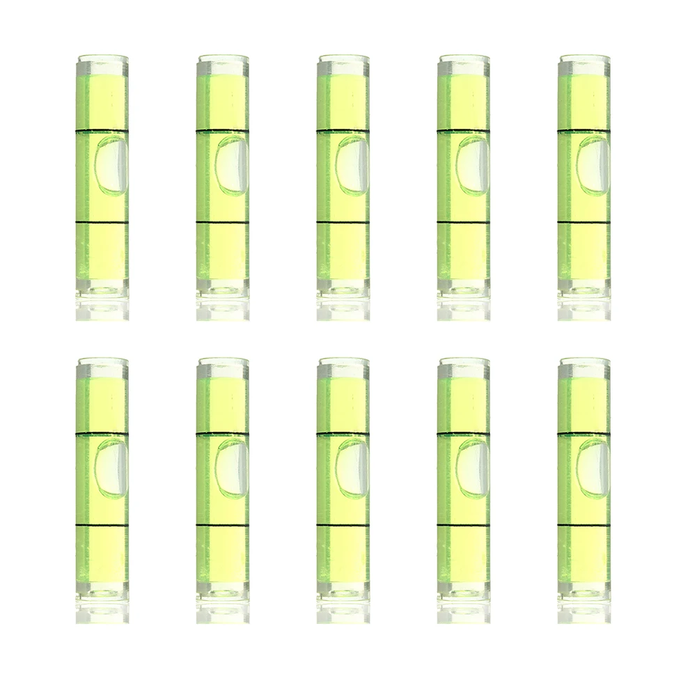 10pcs Transparent Bubble Spirit Level for Camera Tripod Measuring Tool 40x9.5mm 10pcs Transparent Bubble Spirit Level for Camera Tripod Measuring Tool 40x9.5mm
