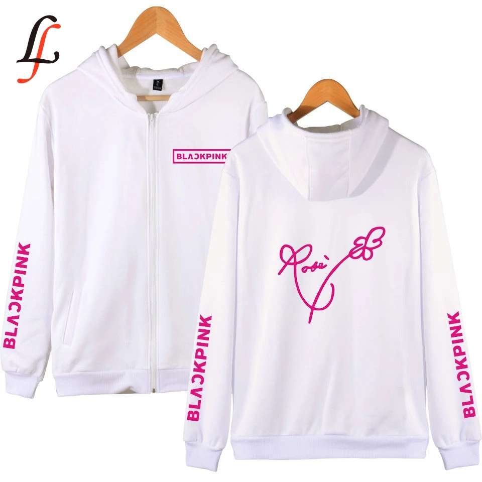 Blackpink Kpop Zip-up  Hoodies Sweatshirt  Women Men Streetwear Oversize 4XL outwear Hip-Hop Bangtan Boys harajuku Clothes