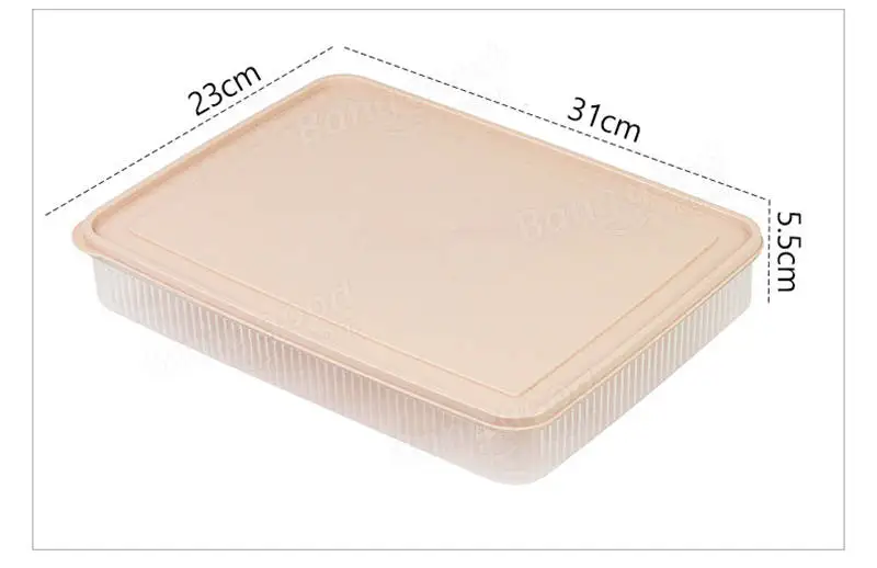 KCASA KC-ES01 24 Slots Egg Refrigerator Storage Holder Organizer Kitchen With Dust-Proof Lid