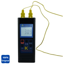 Портативный цифровой двойной K Тип термопары термометр AZ-8803