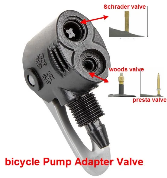 1 шт. цикл насосный Клапан В комплект поставки входит адаптер для к клапану Шредера воздушный шланг насос для велосипеда ультралегкий, нержавеющий ниппель камеры высокого давления лес конвертер Schrader адаптер