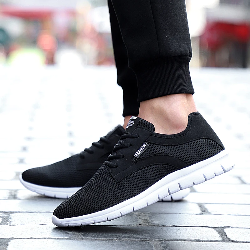 De Negro La Hombres Sudor Encaje Casuales gris Hombre Marca Verano Transpirable Comfort Moda Zapatos Absorbente 28 Ligero Calzado Nueva 67 Tamaño HIwPfP