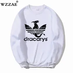 Dracarys/толстовки в винтажном стиле, новинка 2019 года, толстовка с капюшоном с принтом «дрогон» для мужчин, флисовый джемпер, пуловеры