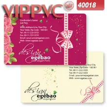 ПВХ белая пластиковая карта 0,38 мм для печати имя карты 300gms 40018 шаблон карты