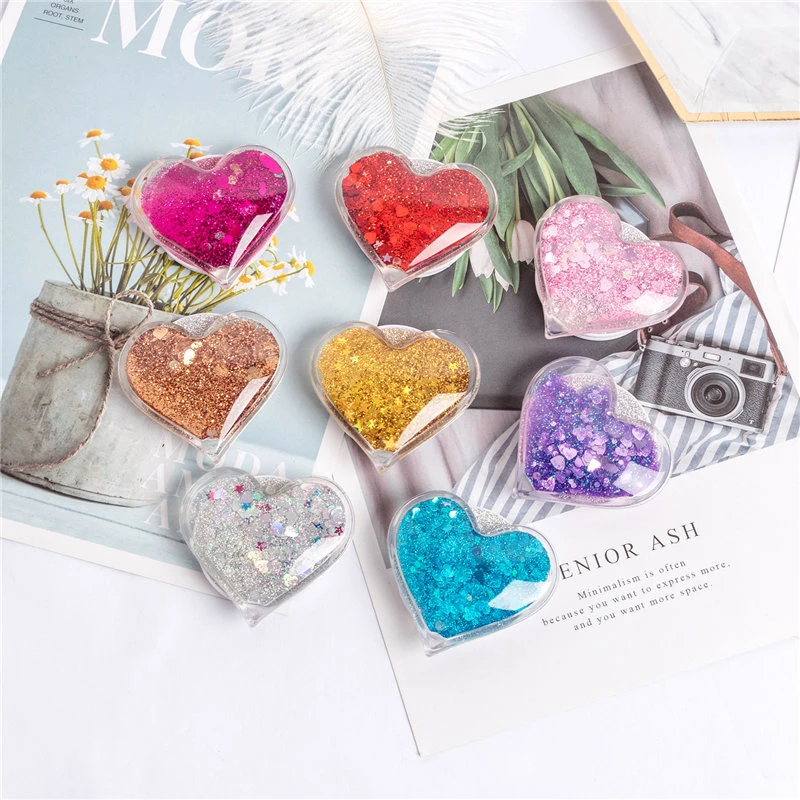 

Quicksand Mobile Phone Holder Bracket Heart Shape 360 Degree Rotation Fashion Phone Holder Grip Stand for iPhone X for Xiaomi