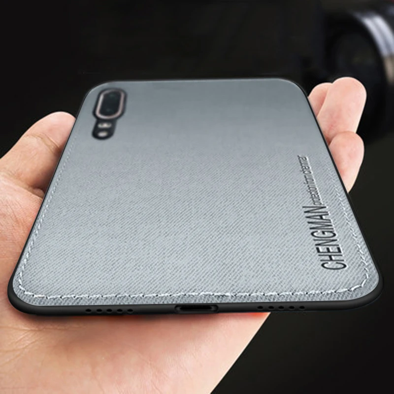 

Ultra-thin Luxury Cloth Phone Case For Huawei Honor 10 Soft Silicone Case For Huawei Honor 10 p10 Plus v10 Back Cover Coque