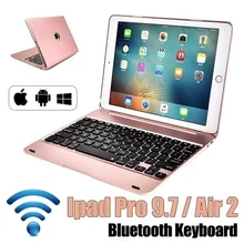 Новое обновление ультра тонкий IPad Pro 9,7 планшетный ПК Bluetooth клавиатура AIR 2 Беспроводная Bluetooth откидная клавиатура