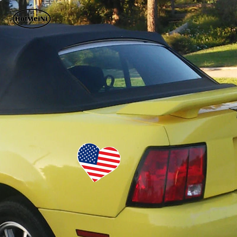 HotMeiNi 13x11 см автомобильный Стайлинг США Америка череп флаг Графический стикер для