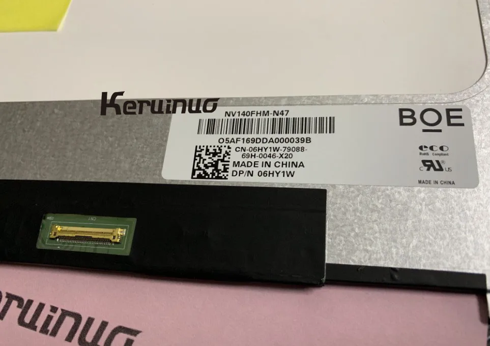 Экран для NV140FHM-N47 7480 7490 NV140FHM 14," ips 1920*1080 Узкий край совместимость
