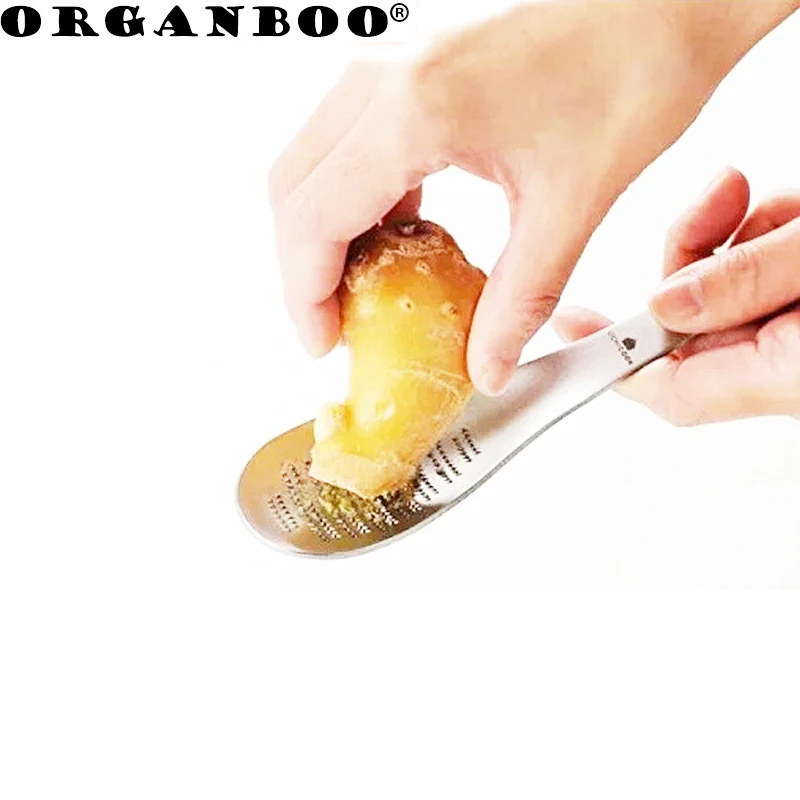 

ORGANBOO 1PC Stainless Steel Spices Grater Grinding Garlic Ginger Mud Grater Baby Food Cooking Kitchen Gadgets