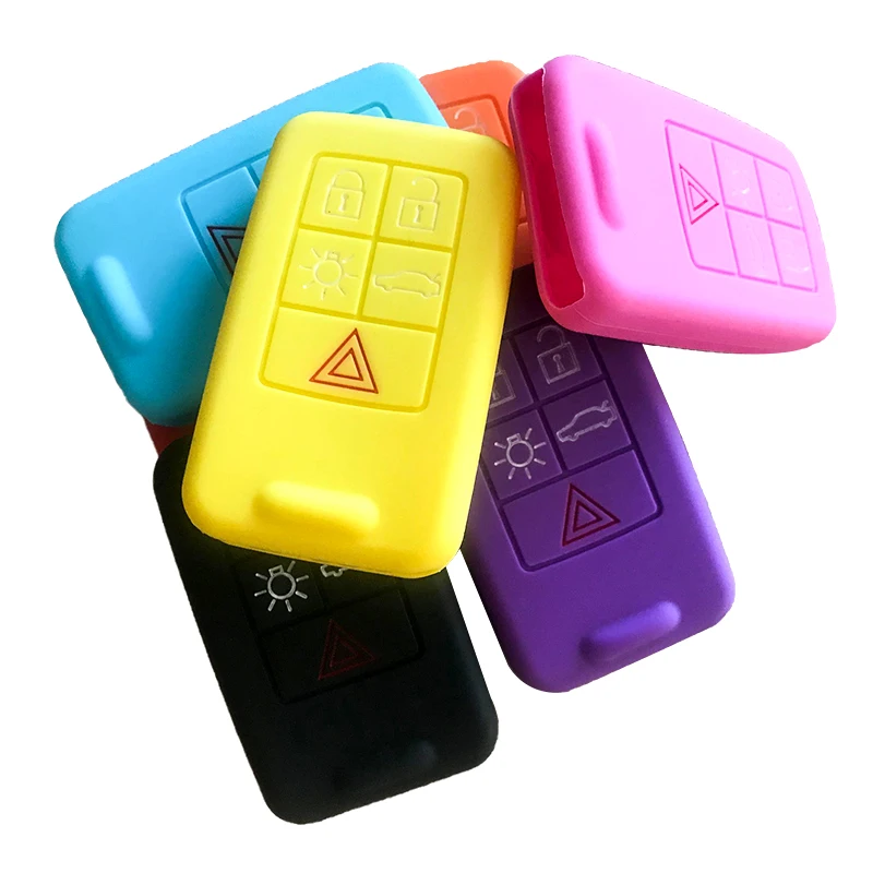 

For Volvo 5 Button Car Key Case for C30 C70 S40 S60 S70 S80 V40 V50 V70 XC60 XC90 Smart Remote Car Key Silicone Case Cover