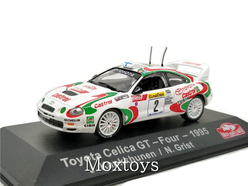 

1:43 ATLAS Editions Collections Rally Monte Carlo Model Car Toyota Celica GT Four 1995 Diecast Miniature Racing