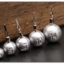 30 шт. рыболовные аксессуары Шариковая форма рыболовный грузик из свинца мягкие рыболовные снасти вес 2,5 г 3,5 г 5 г 7 г 10 г 14 г 20 г