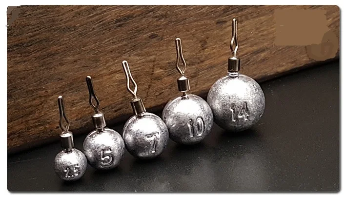 

30pcs Fishing Accessories Ball Shape Fishing Lead Sinker Soft Fishing Tackles Weight 2.5g 3.5g 5g 7g 10g 14g 20g