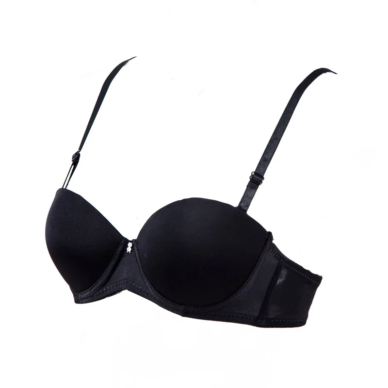 Seamless super Push Up Bra For Women padded cup Bra Solid Color Double Breasted Lingerie Comfortable Women Sexy wedding Bra