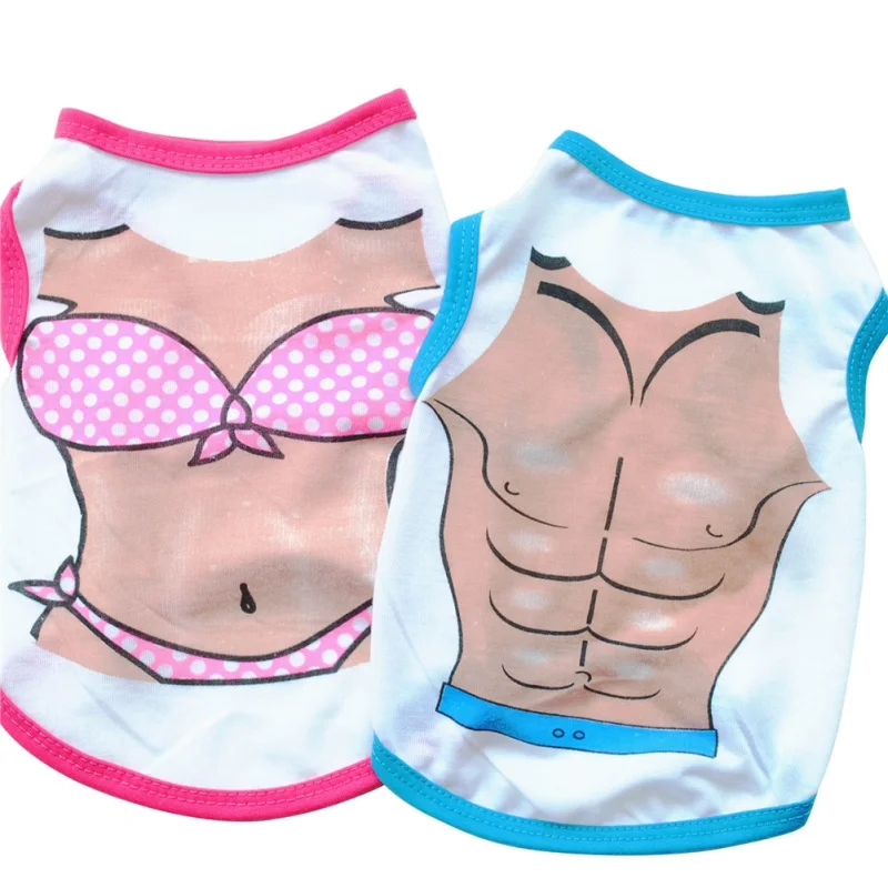 

Dog Vests Spring Summer Pectoral Muscle Bikini Clothes Small Dog