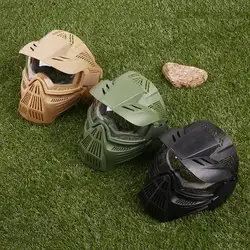 Полный маска Открытый CS войне игровое поле тактический Пейнтбол шлем ПК Защитный