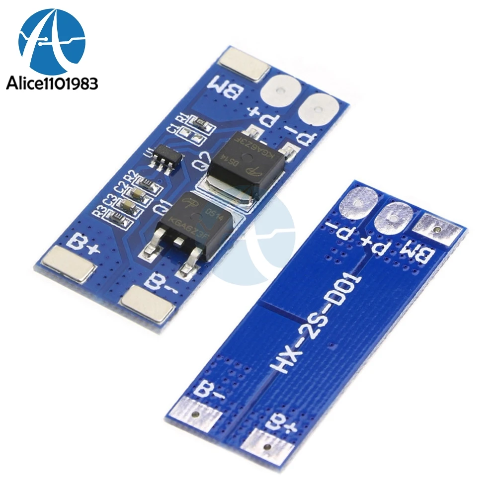 5 шт. 2 серийных ячейки S 8A li ion 18650 BMS PCM 15 А защитная плата пикового тока bms Pcm для