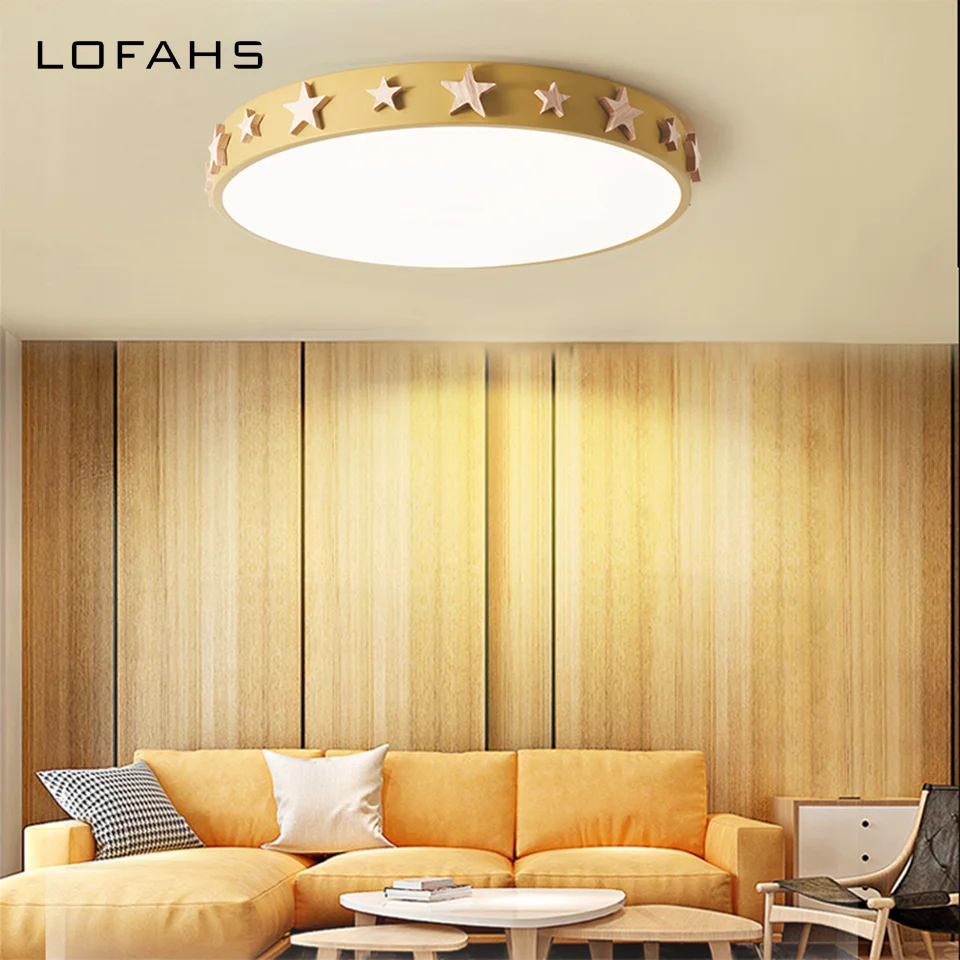 Дизайн светодиодный потолочный светильник из дерева круглой формы потолочная лампа с дистанционным управлением для спальни, балкона, коридора, кухонных светильников LY-X103