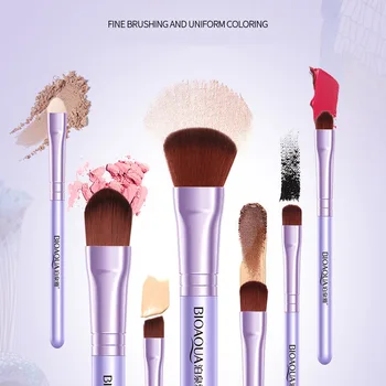 

BIOAQUA 7Pcs Makeup Brushes Set Eye Lip Face Foundation Make Up Brush Kit Soft Fiber Hair Tools MH88
