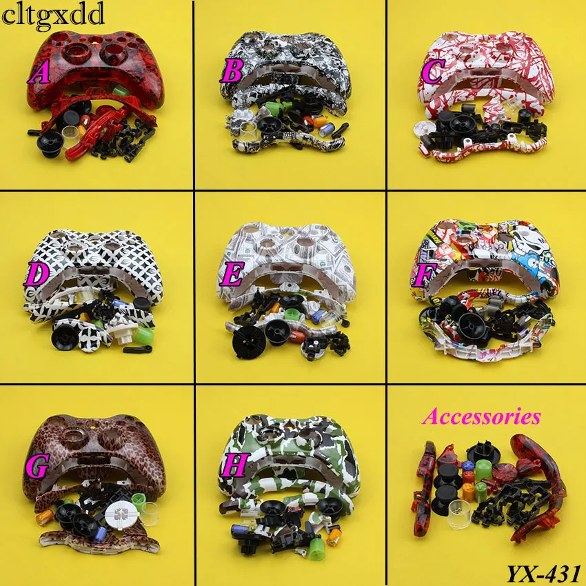 cltgxdd Wireless Game Controller Hard Case font b Gamepad b font Protective Shell Cover Full Set